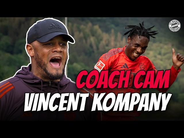 This is how Vincent Kompany works on the sideline - coaching during his first game!