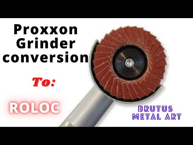 How to convert a Proxxon angle grinder to the ROLOC system