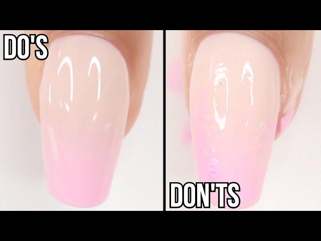 DOs & DONT's: Ombré nails with gel polish | how to ombré using gel polish (part 1)