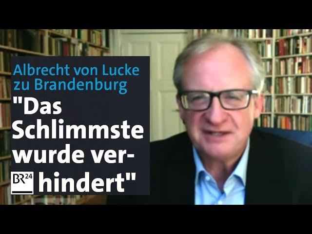 Albrecht von Lucke zu Brandenburg: "Das Schlimmste wurde verhindert" | BR24