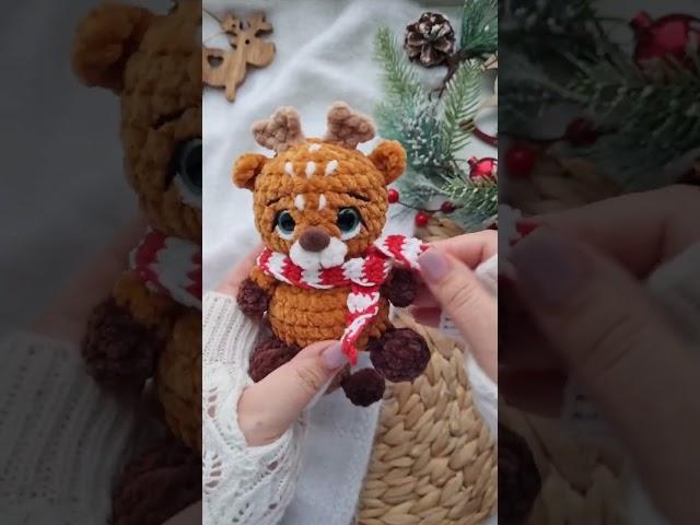 Crochet deer pattern | Crochet Christmas toys | Олененок крючком