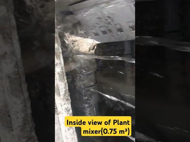 Plant mixer actual movement and inside view #rmcplant #civil #concrete #cement 