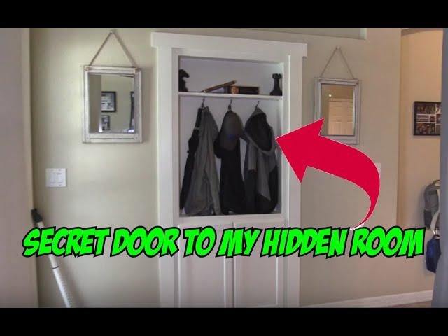 Secret Bookcase Door Passage into HIDDEN ROOM !!!