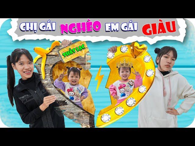 Chị Gái Nghèo Vs Em Gái Giàu | Chị Em Song Sinh Thất Lạc | Min Min TV Minh Khoa