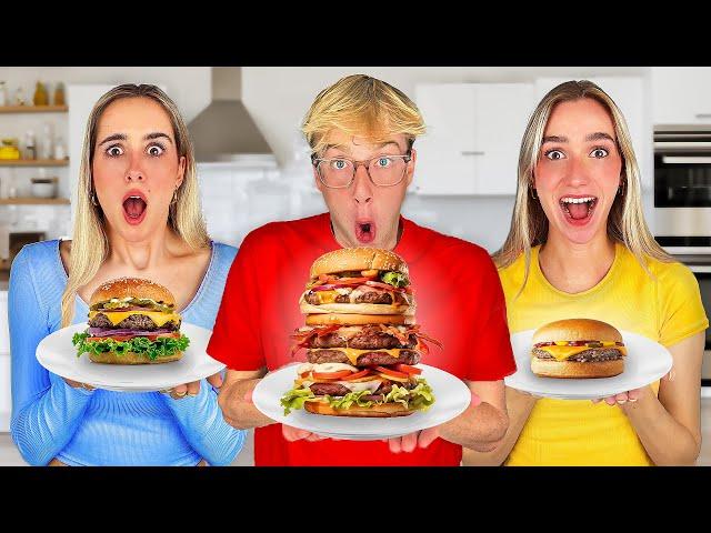 BIG, MEDIUM, SMALL FOOD CHALLENGE! (MET TIMON)