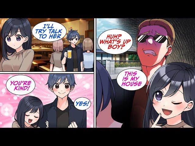 ［Manga dub］Result of following the girl who invited me to her place after talking to her［RomCom］