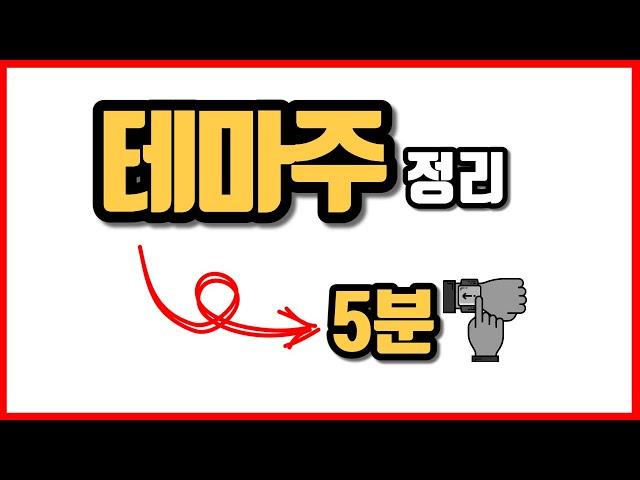 [스윙#1] 테마주 정리 뉴스 기사 안보고 주린이도 하는 간단한 방법