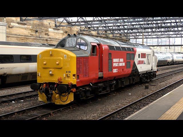 WCML Chaos affects Carlisle. The Loram 37, Freight and Flopsie get through. 24 June 24