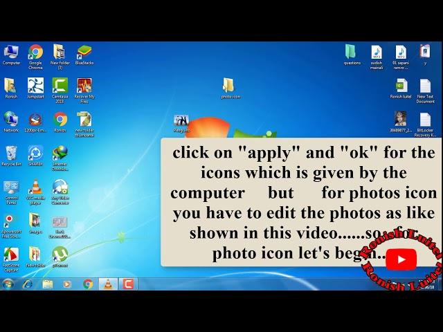 How to change Folder icon. and pictures into icons for folders.