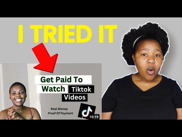 I TRIED IT: Easy Side Hustle: Get PAID to watch TIKTOK Videos - Making Money Online