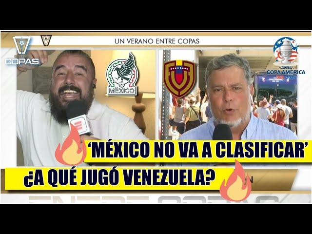 ÁLVARO vs RICHARD MÉNDEZ. SALTARON CHISPAS entre ambos por derrota MÉXICO vs VENEZUELA | Entre Copas