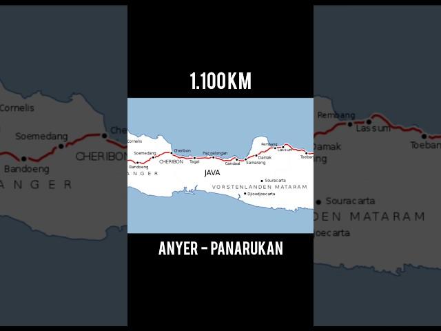 Pembangunan Jalan Raya Pos: Anyer-Panarukan #shorts #sejarah