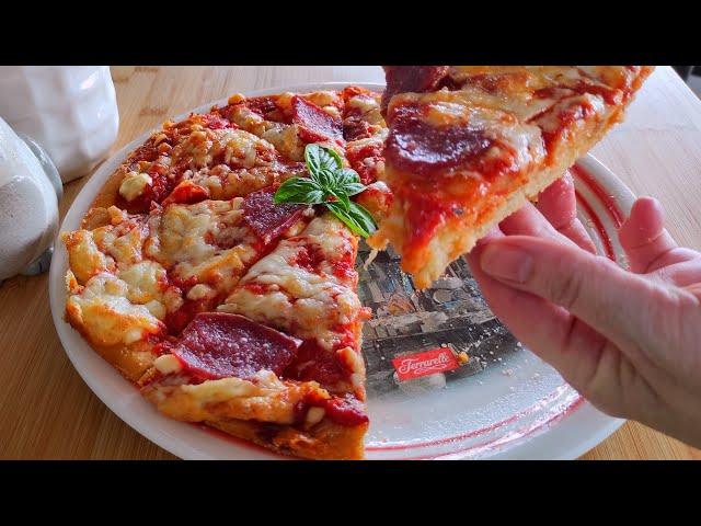  Real Italian pizza without kneading or yeast! Tasty, easy and fast!