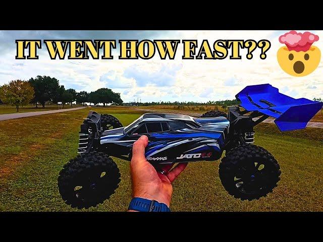 How Fast Can We Get The Traxxas Jato? New Parts Installed New Top Speed!