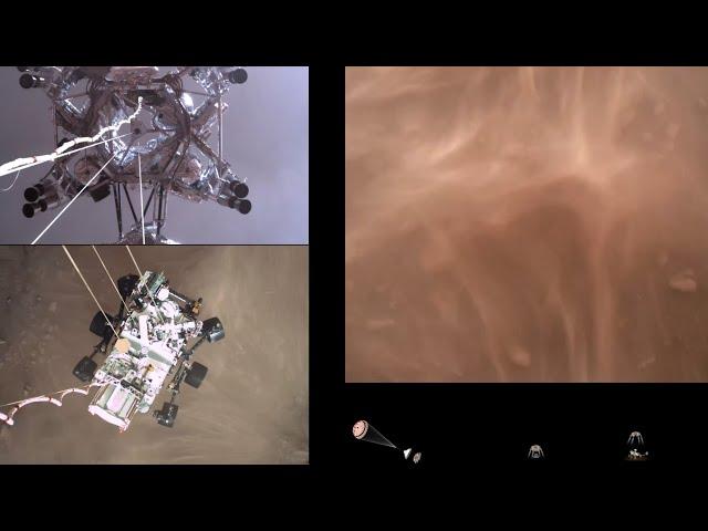 Perseverance Rover’s Descent and Touchdown on Mars (Official NASA Video)