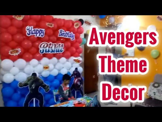 Birthday decoration at home - Avengers theme