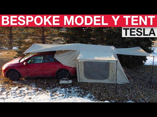 Take Your Tesla Model Y Camping to the Next Level with This Tent!