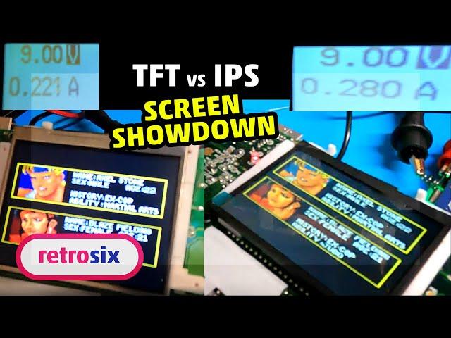 RetroSix TFT vs IPS CleanScreen Game Gear