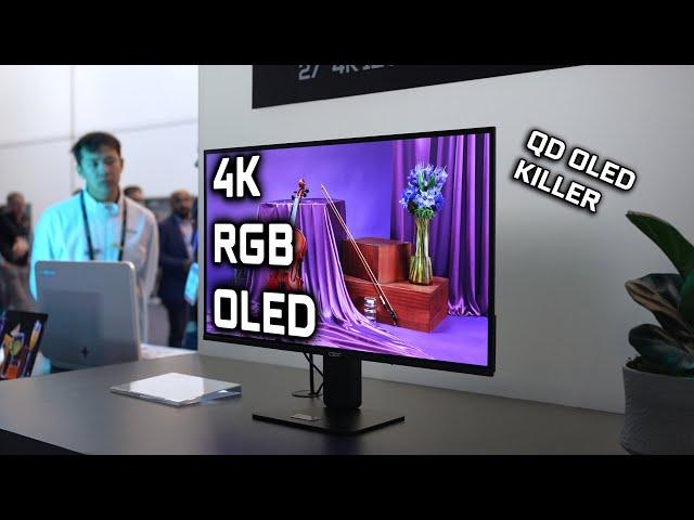 True RGB OLED Monitor - TCL Inkjet 4K (CES 2025)