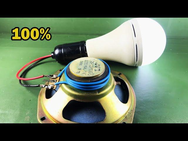 2021 Free Energy Generator Coil Self Running Using By Speaker Magnet 100%