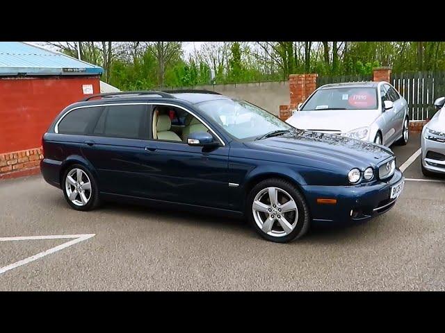 2008 Jaguar X-Type Estate 2.2d Sovereign - Start up and in-depth tour