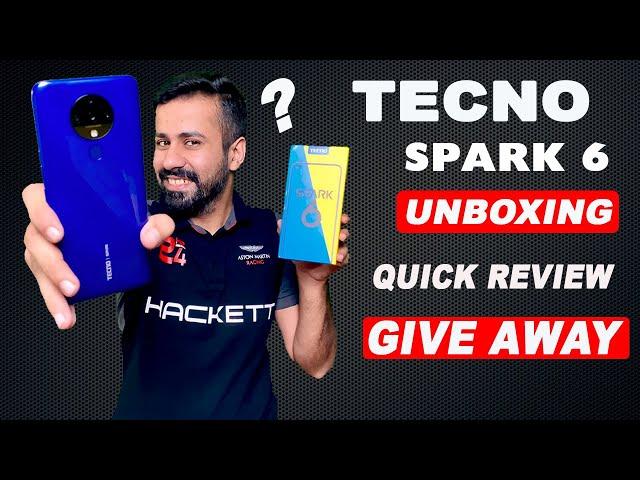 Tecno Spark 6 Unboxing & GIVE AWAY | Tecno Spark 6 review in Urdu | Tecno Spark 6 Price in Pakistan