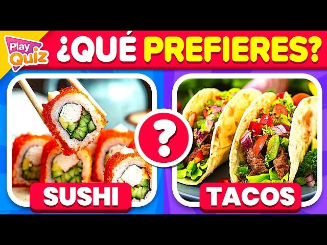 ¿Qué Comida Prefieres?  | Play Quiz de Qué Prefieres