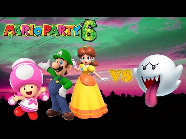 Mario Party 6 - Battle Bridge - Toadette, Luigi & Daisy vs Boo