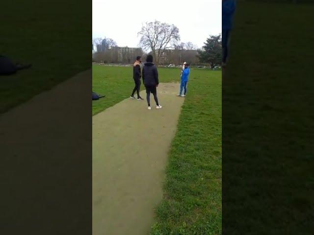 Green grass+cloudy sky+windy conditions= Majani game of cricket for the bowlers #Shorts #Bowlers