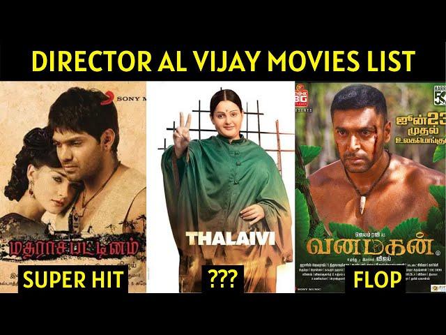 Director AL Vijay Movies List | Hits and Flops | Cine List