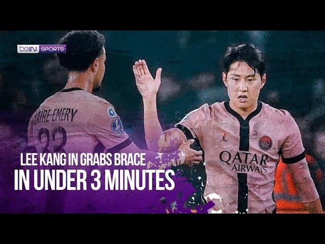  Lee Kang In has reached MVP-level  with a brace in under three minutes ️