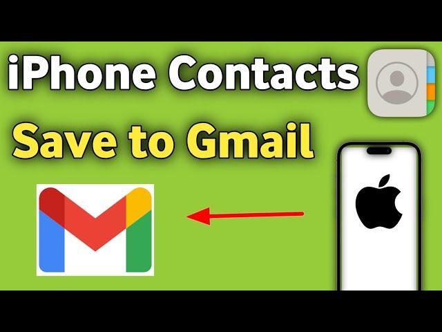 iPhone Contacts Save To Gmail | iPhone ke Contact gmail me kaise save kare