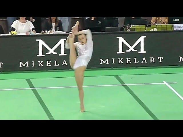 Alice D'Amato   New 2024 14,200 UPGRADED Floor Routine - 1st Serie A February 2024