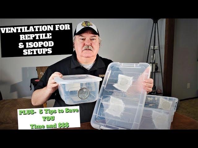 Make Reptile Setup Ventilation The Right Way |  Important for your snakes geckos isopods
