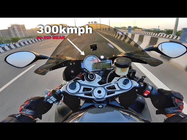 300kmph on My BMWS1000 RR for the 1st TIME 