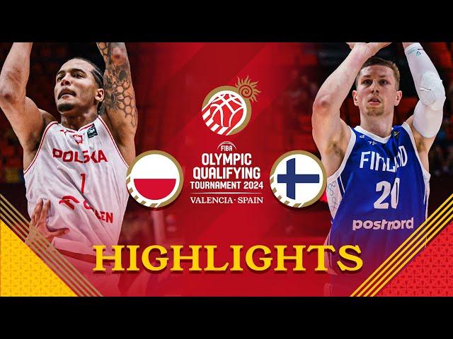 Poland  and Finland  treated us to a thriller in Valencia! | Highlights | FIBA OQT 2024 Spain