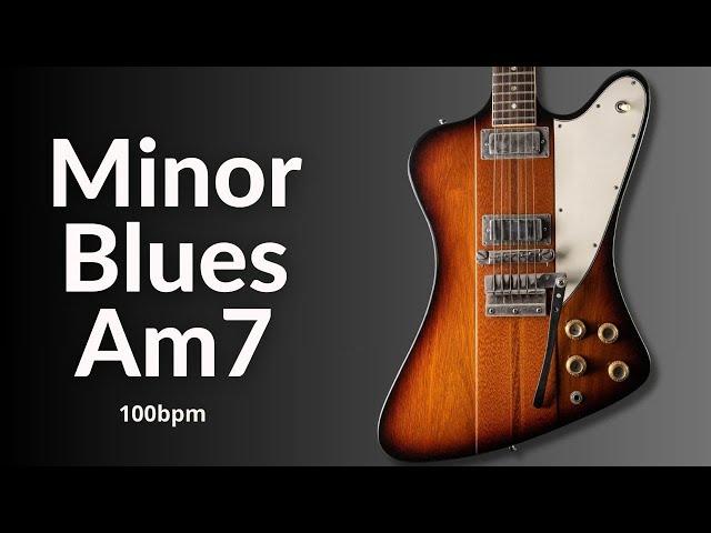 Old School Groove Blues Guitar Backing Track in Am7