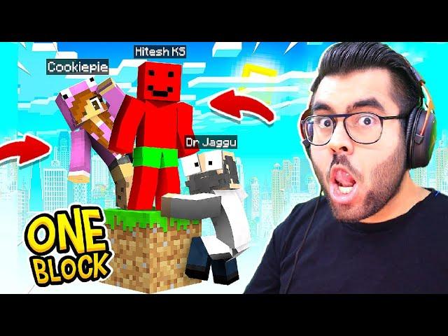 ONE BLOCK Minecraft Part 1 | FUNNY  | Hitesh KS