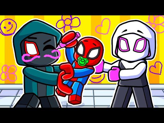 Spiderman Becomes a BABY in Roblox!