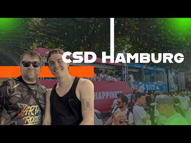 Super Stimmung beim CSD Hamburg!  DJ auf dem Domino's Pizza Lkw 