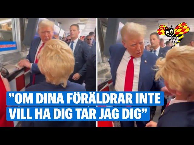 Pojken tror inte sina ögon – möter Donald Trump: ”Vilken kille!”