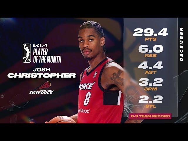 Josh Christopher Named Kia G League Player Of The Month - December 2024