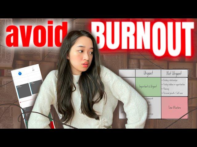 how to AVOID BURNOUT and be consistent in 2024