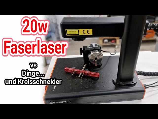 Braucht man einen 20w Faserlaser? EM Smart Basic 1 R im Test...und ein Kreisschneider...