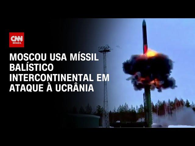 Moscou usa míssil balístico intercontinental em ataque à Ucrânia | CNN NOVO DIA