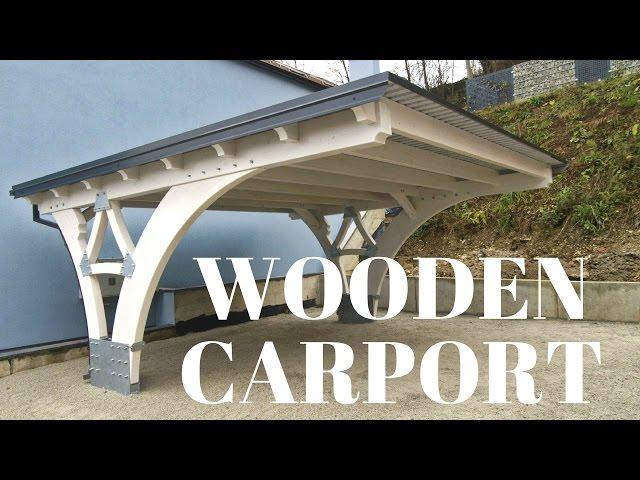 Making of glulam carport