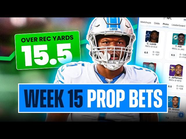 Top 10 NFL Week 15 Player Prop Bets, Picks and Predictions (2024)