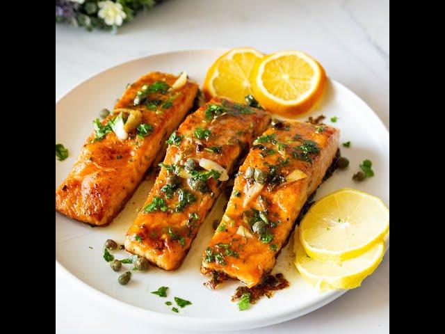 Orange Glaze Salmon - Pan Seared To Perfection