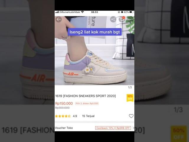 Ternyata pas dibeli sepatunya   | Racun Shopee Tiktok Haul480p