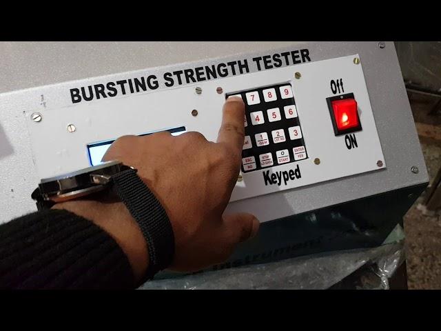 Bursting strength tester digital model